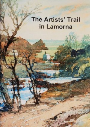 Artist lamorna trail Book front cover with landscape painting