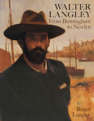 Walter Langley book front cover portrait painting of man in hat with boats behind