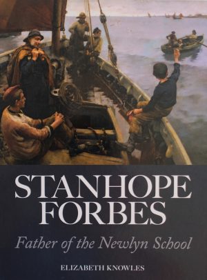 Stanhope frobes book front cover with painting of ship and sea