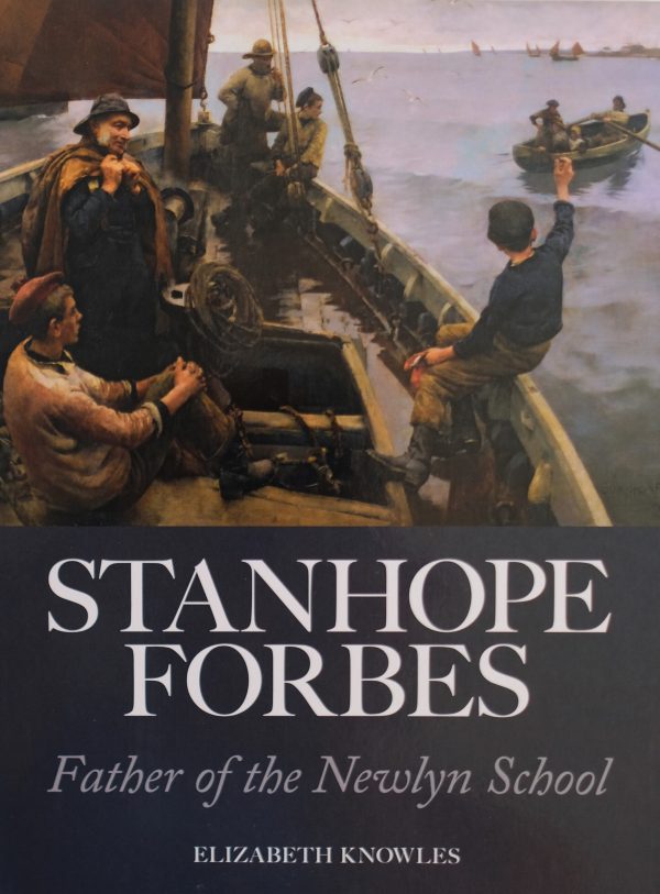Stanhope frobes book front cover with painting of ship and sea