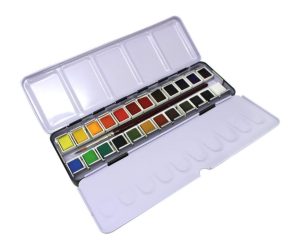 24 Pan Watercolour Set