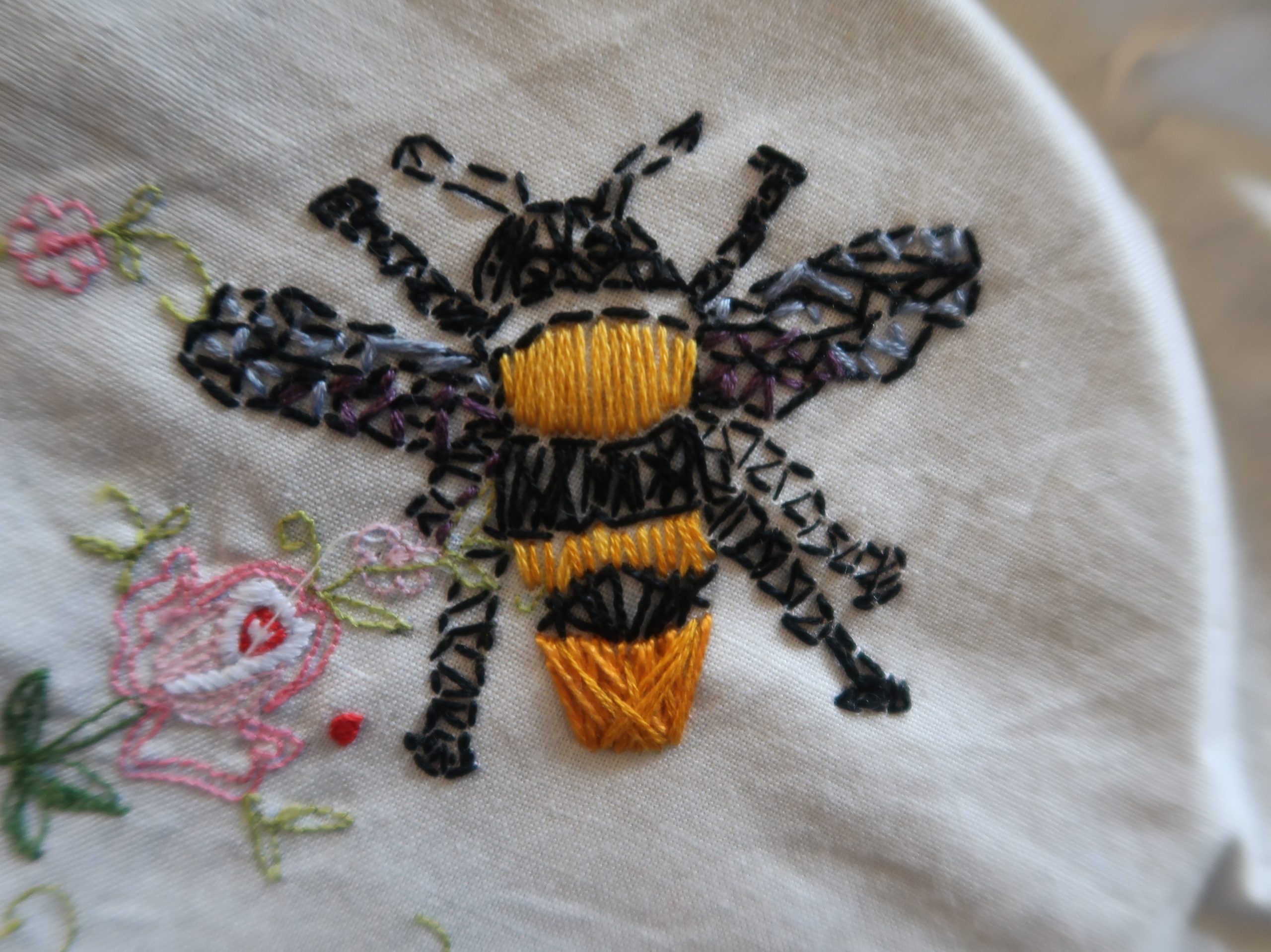 The Shape of Things: Embroidered bees workshop with Vicky Harrison - Sold Out