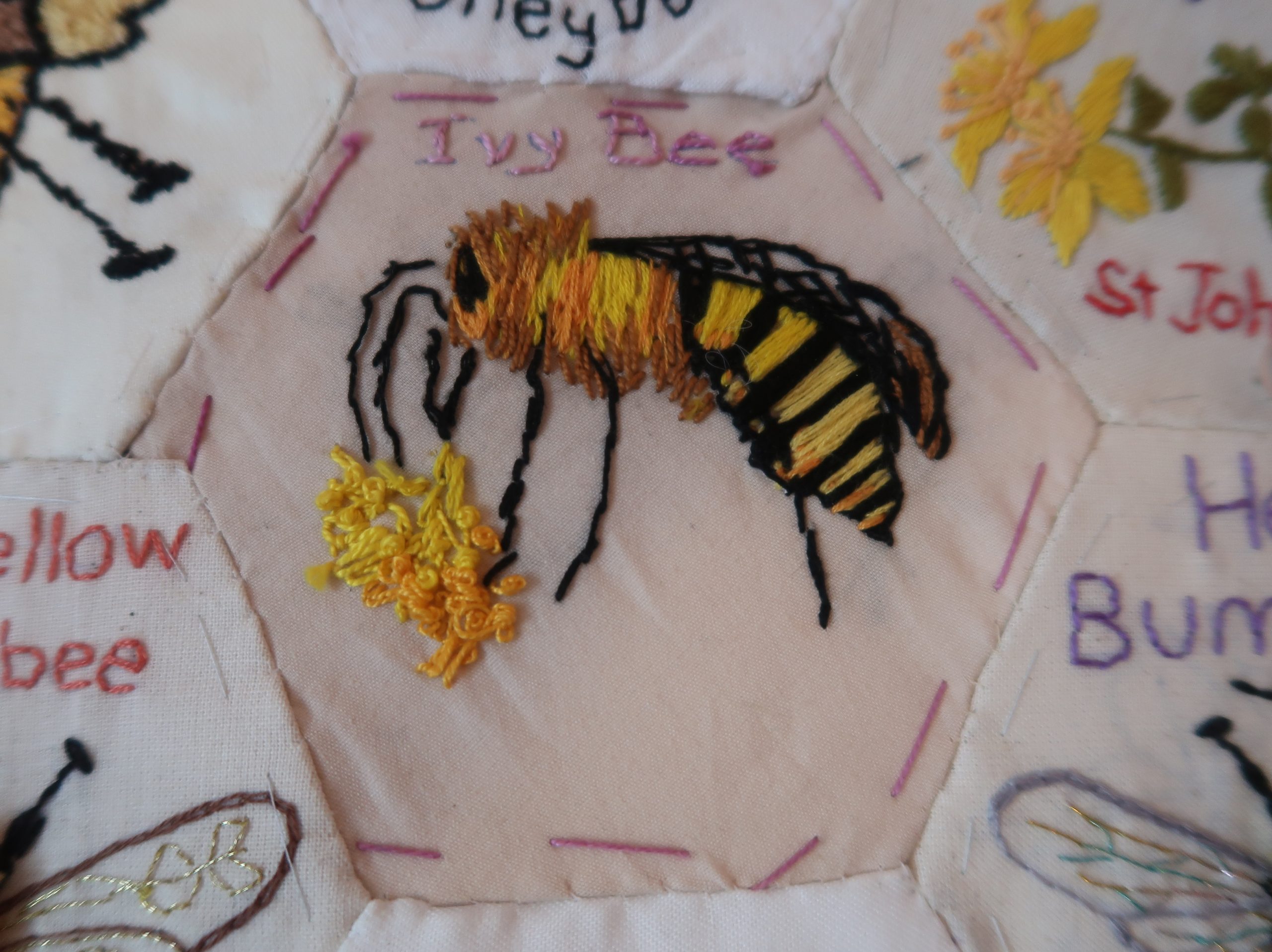 The Shape of Things: Embroidered bees workshop with Vicky Harrison - Sold Out