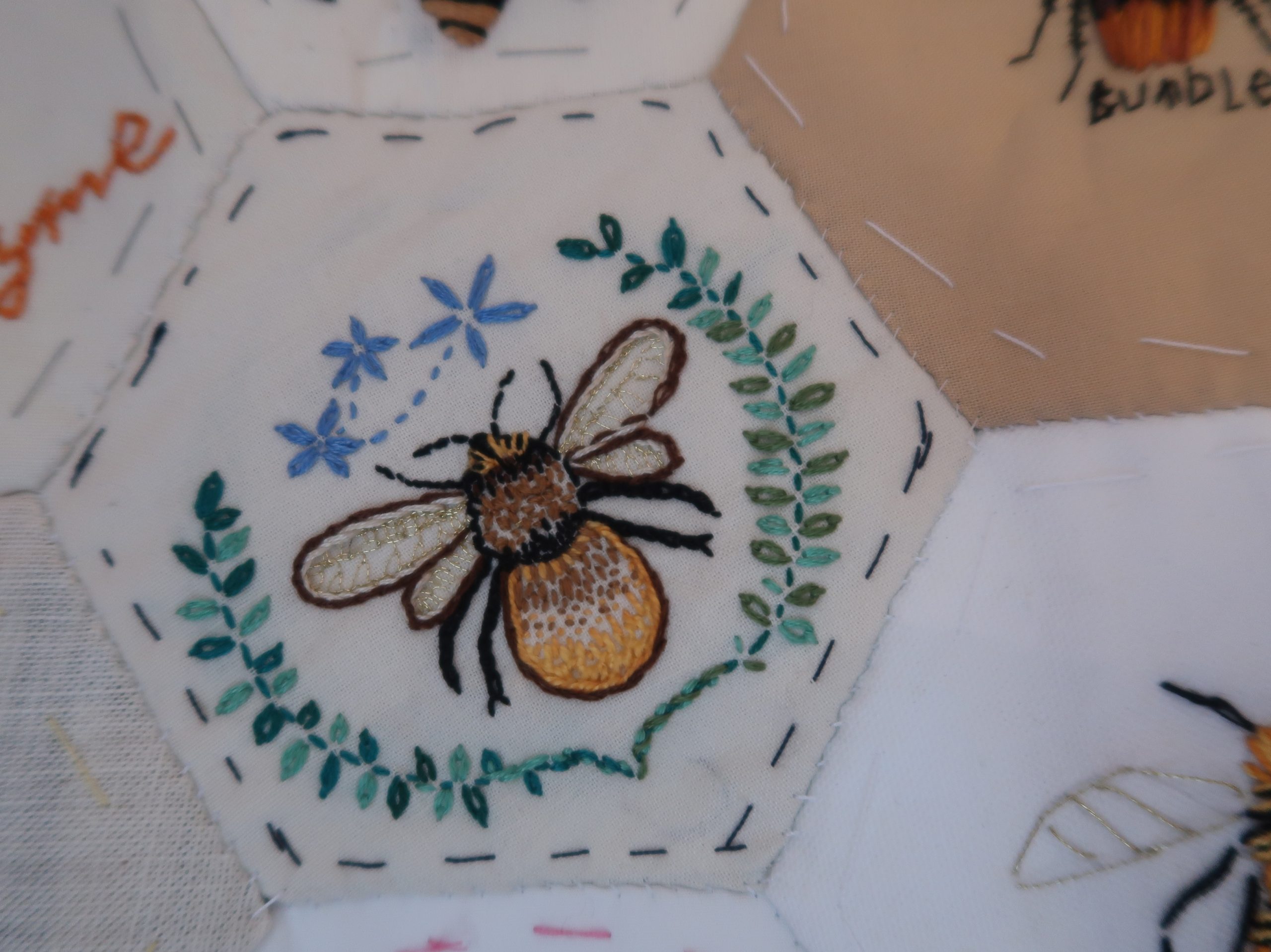 The Shape of Things: Embroidered bees workshop with Vicky Harrison - Sold Out