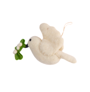 Handmade Felt Dove Christmas Hanging
