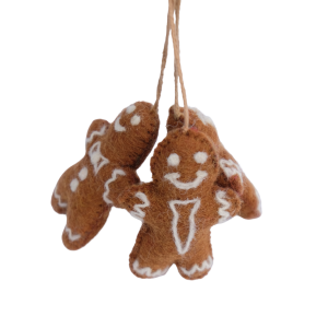Handmade Gingerbreads Felt Christmas Hanging
